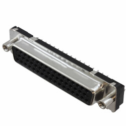 50 Position D-Sub Receptacle, Female Sockets Connector - Amphenol ICC (FCI)