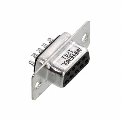 9 Position D-Sub Receptacle, Female Sockets Connector - 1
