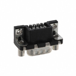 9 Position D-Sub Plug, Male Pins Connector - Amphenol ICC (FCI) (1)