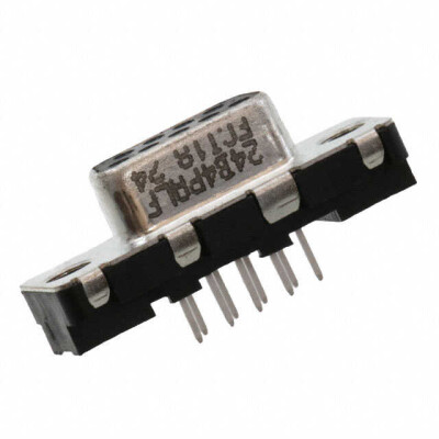 9 Position D-Sub Receptacle, Female Sockets Connector - 1