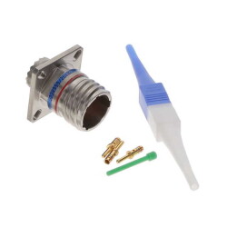 2 Position Circular Connector Receptacle, Male Pins Crimp - Amphenol Aerospace Operations