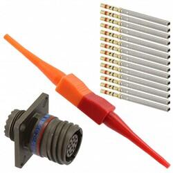 13 Position Circular Connector Receptacle, Female Sockets Crimp - Amphenol Aerospace Operations