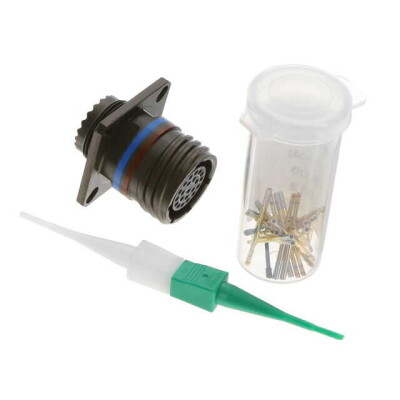 22 Position Circular Connector Receptacle, Female Sockets Crimp - 1