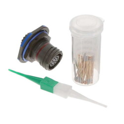 13 Position Circular Connector Receptacle, Female Sockets Crimp - Amphenol Aerospace Operations