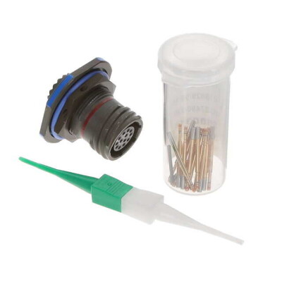 13 Position Circular Connector Receptacle, Female Sockets Crimp - 1