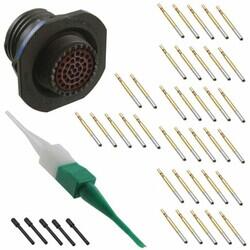 37 Position Circular Connector Receptacle, Female Sockets Crimp - Amphenol Aerospace Operations