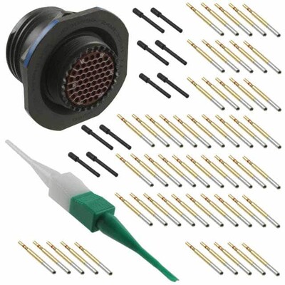 55 Position Circular Connector Receptacle, Female Sockets Crimp - 1