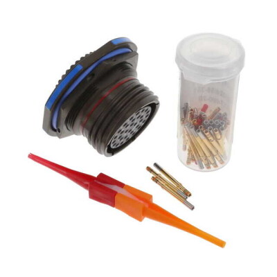 32 Position Circular Connector Receptacle, Female Sockets Crimp - 1