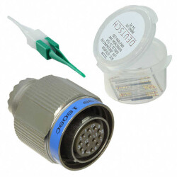 13 Position Circular Connector Plug, Female Sockets Crimp - 1