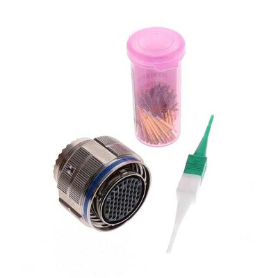 55 Position Circular Connector Plug, Female Sockets Crimp - 1