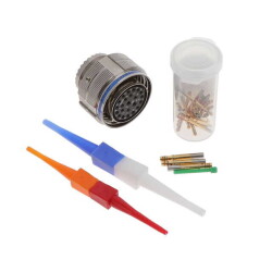 23 Position Circular Connector Plug, Female Sockets Crimp - Amphenol Aerospace Operations