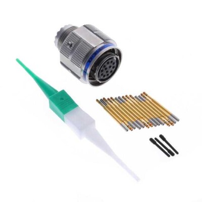 13 Position Circular Connector Plug, Female Sockets Crimp - 1