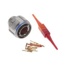 10 Position Circular Connector Plug, Male Pins Crimp - Amphenol Aerospace Operations