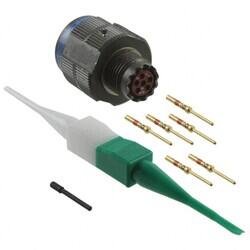 6 Position Circular Connector Plug, Male Pins Crimp - Amphenol Aerospace Operations