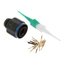 13 Position Circular Connector Plug, Male Pins Crimp - Amphenol Aerospace Operations