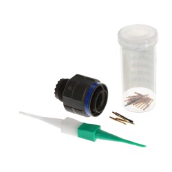 13 Position Circular Connector Plug, Male Pins Crimp - Amphenol Aerospace Operations