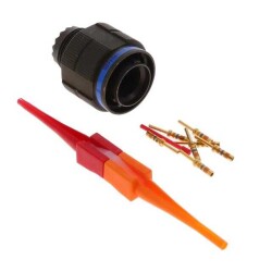 6 Position Circular Connector Plug, Male Pins Crimp - Amphenol Aerospace Operations