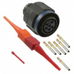 6 Position Circular Connector Plug, Female Sockets Crimp - Amphenol Aerospace Operations