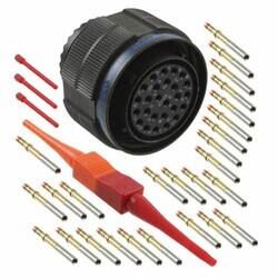 26 Position Circular Connector Plug, Female Sockets Crimp - Amphenol Aerospace Operations