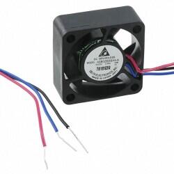 Fan Tubeaxial 5VDC Square - 25mm L x 25mm H Sleeve 4.3 CFM (0.120m³/min) 3 Wire Leads - 1