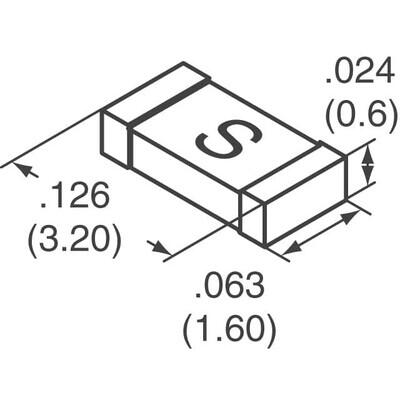 3.5A AC 63V DC Fuse Board Mount (Cartridge Style Excluded) Surface Mount 1206 (3216 Metric) - 2