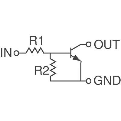 Pre-Biased Bipolar Transistor (BJT) NPN - Pre-Biased 50 V 100 mA 250 MHz 200 mW Surface Mount SOT-323 - 4