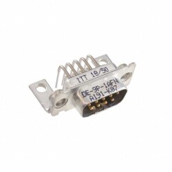 9 Position D-Sub Plug, Male Pins Connector - ITT Cannon, LLC