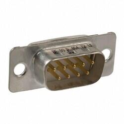 9 Position D-Sub Plug, Male Pins Connector - Amphenol ICC (FCI)