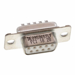 9 Position D-Sub Receptacle, Female Sockets Connector - 1