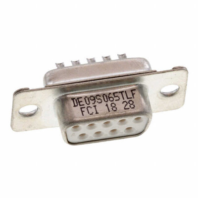 9 Position D-Sub Receptacle, Female Sockets Connector - 1