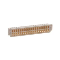 40 Position Rectangular Housing Connector Receptacle Beige 0.049