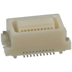 20 Position Connector Receptacle, Center Strip Contacts Surface Mount Gold - Hirose Electric Co Ltd