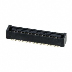 70 Position Connector Receptacle, Center Strip Contacts Surface Mount Gold - Hirose Electric Co Ltd