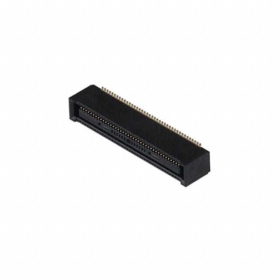 80 Position Connector Receptacle, Center Strip Contacts Surface Mount Gold - 1