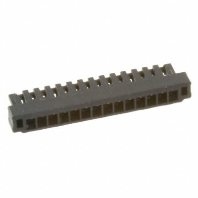 14 Position Rectangular Housing Connector Plug Black 0.031