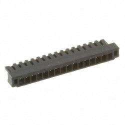 16 Rectangular Connectors - Housings Plug Black 0.031
