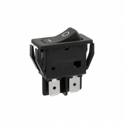 Rocker Switch SPST 16A (AC), 6A (DC) 125 V Panel Mount, Snap-In - 1