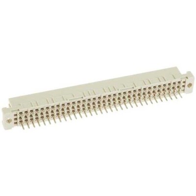 96 Position Din Connector Receptacle, Female Sockets Through Hole - 1
