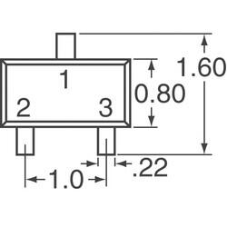 Diode Array 1 Pair Common Cathode Standard 85V 125mA (DC) Surface Mount SOT-523 - 2