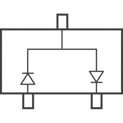 Diode Array 1 Pair Series Connection Schottky 30V 200mA (DC) Surface Mount TO-236-3, SC-59, SOT-23-3 - 2