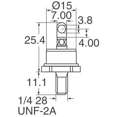 Diode Standard 1200V 70A Chassis, Stud Mount DO-203AB - 2