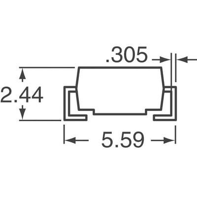 Diode Standard 600V 2A Surface Mount DO-214AA (SMB) - 3