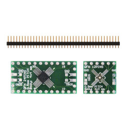0.5 Pitch 12 & 24 Pin QFP/QFN to DIP Adapter With Schmartboard|ezTM Technology - Schmartboard, Inc.