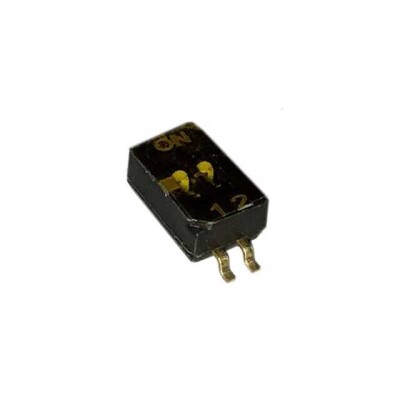Dip Switch SPST 2 Position Surface Mount Slide (Standard) Actuator 25mA 24VDC - 1