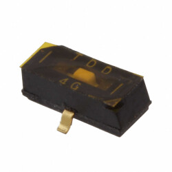 Dip Switch SPDT 2 Position Surface Mount Slide (Standard) Actuator 25mA 24VDC - C&K