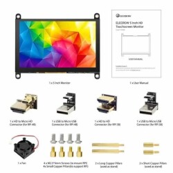 RC050S HD 5inch 800x480 Capacitive Touch Monitor Built-in Speaker with Backlight Control - Elecrow