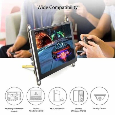 RC050S HD 5inch 800x480 Capacitive Touch Monitor Built-in Speaker with Backlight Control - 4