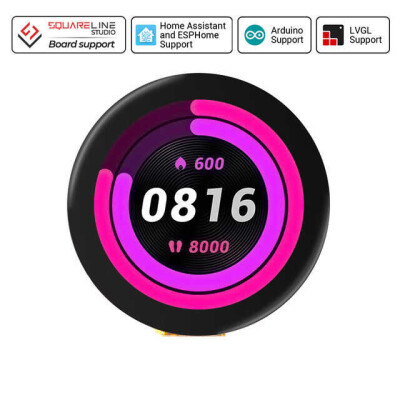 CrowPanel -ESP32 Display-1.28inch(R) 240*240 Round IPS Display Capacitive Touch SPI Screen - 1