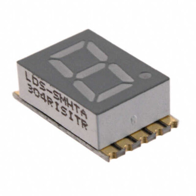 Display Modules - LED Character and Numeric Red 7-Segment 1 Character Common Anode 1.95V 20mA 0.394