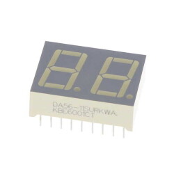 Display Modules - LED Character and Numeric Red 7-Segment 2 Character Common Anode 1.95V 20mA 0.984